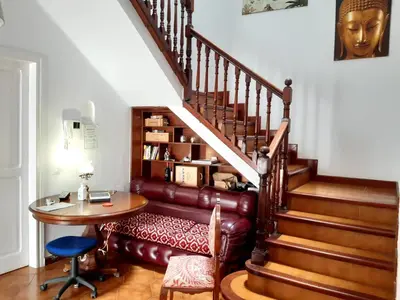 Zona de estar de Nomad Villa Santa Fe