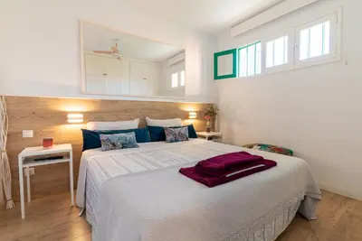 Cama o camas de una habitación en Trendy, very well located apartment
