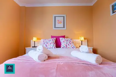 Cama o camas de una habitación en Pino Apartment, Montaña La Data