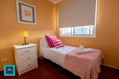 Cama o camas de una habitación en Pino Apartment, Montaña La Data