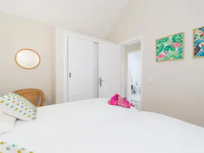 Cama o camas de una habitación en Bungalow Maspalomas Leticia