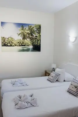 Cama o camas de una habitación en Casa Guillaume