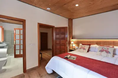 Cama o camas de una habitación en Arucas Pool & Relax by VillaGranCanaria