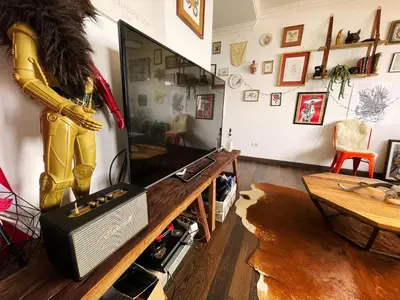 Una cocina o zona de cocina en Villa Atlántida. Precioso apartamento con ventanas al mar