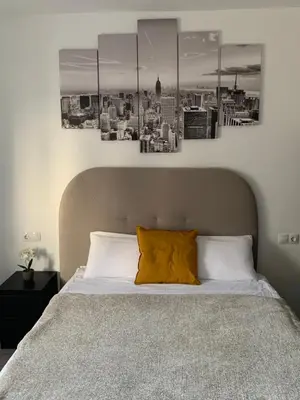 Cama o camas de una habitación en Villa Rosaura