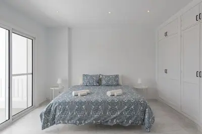 Cama o camas de una habitación en Portomare Delight Private pool & Seaviews Pasito Blanco