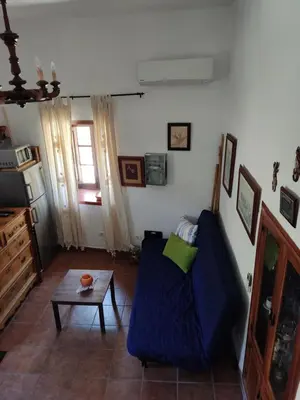 Zona de estar de La Casa del Orobal
