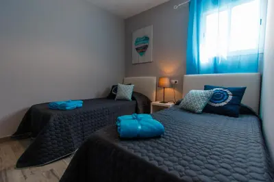 Cama o camas de una habitación en Casa nuestra