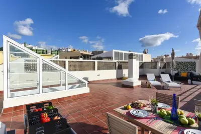 Un balcón o terraza de Apartment El Confital RF18 by VillaGranCanaria