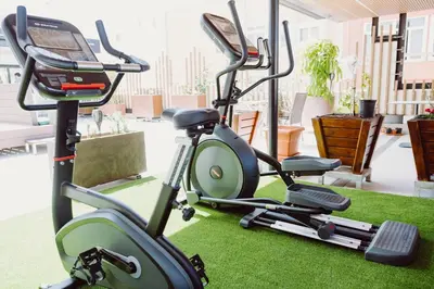 Gimnasio o instalaciones de fitness de Catalina Plaza Hotel Sostenible