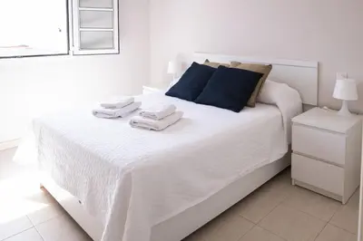 Cama o camas de una habitación en G g spacious bungalow in maspalomas