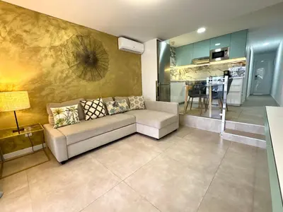 Una cocina o zona de cocina en Apartamento Tamarán 105