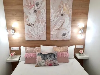 Cama o camas de una habitación en Apartamento Tamarán 105