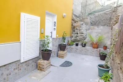 Jardín al aire libre en Charming Apartment in Puerto de Mogán - 80m², Mountain/Sea View