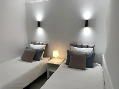 Cama o camas de una habitación en Beach Apartment 8 by SunHousesCanarias
