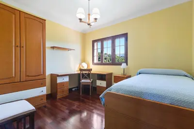 Cama o camas de una habitación en Villa Arrebol Azul