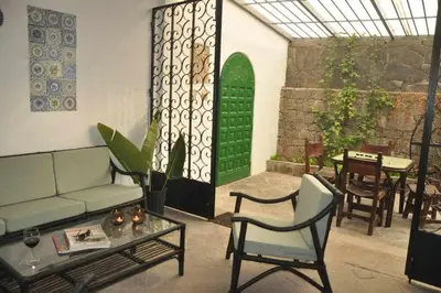 Zona de estar de Casa La Veguetilla en San Mateo