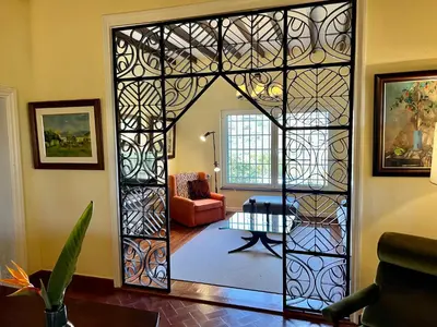 Zona de estar de Casa La Veguetilla en San Mateo