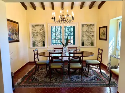 Zona de estar de Casa La Veguetilla en San Mateo