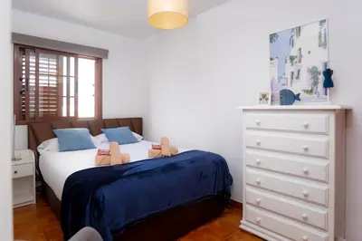 Cama o camas de una habitación en Casa Playa María