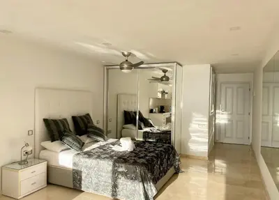 Cama o camas de una habitación en Sunset Ocean Oceanvrent