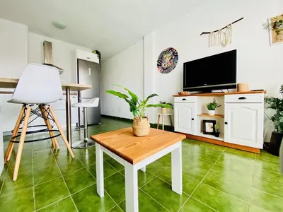 Una cocina o zona de cocina en Sunny and relaxing apartment in maspalomas