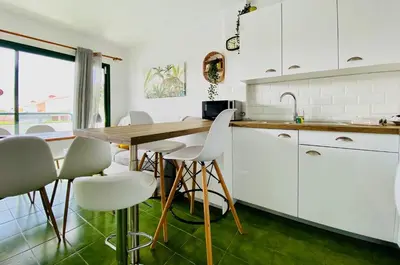 Una cocina o zona de cocina en Sunny and relaxing apartment in maspalomas