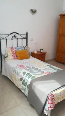 Cama o camas de una habitación en Apartamento La Aldea Pueblo Gran Canaria 2A
