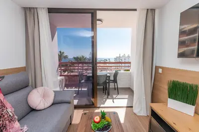 Zona de estar de Cozy Beach Holiday Home in Playa del Ingles