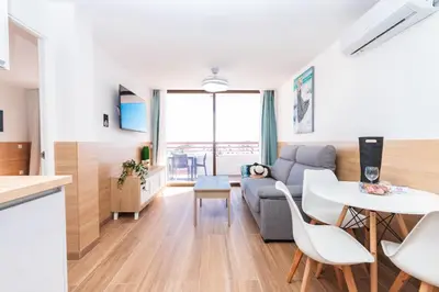 Zona de estar de Wonderful beach holiday home in playa del ingles
