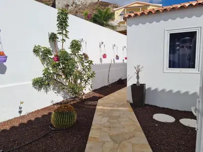 Jardín al aire libre en Apartamento relax Tauro
