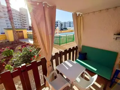 Un balcón o terraza de Playa del Ingles, 4 min a pie de la playa