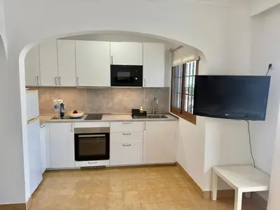 Una cocina o zona de cocina en Bungalow Parque Golf by SunHousesCanarias