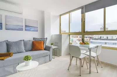 Zona de estar de Home2Book Stylish Las Canteras3 Beach