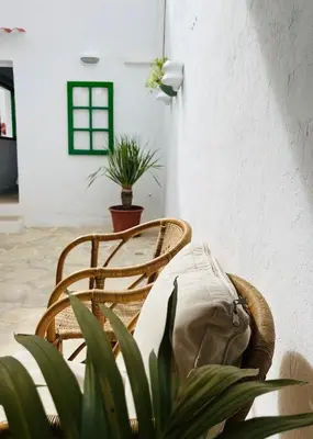 Zona de estar de Jardín de La Suerte