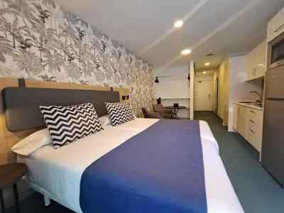 Cama o camas de una habitación en RK Farallón Canteras