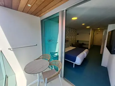 Cama o camas de una habitación en RK Farallón Canteras