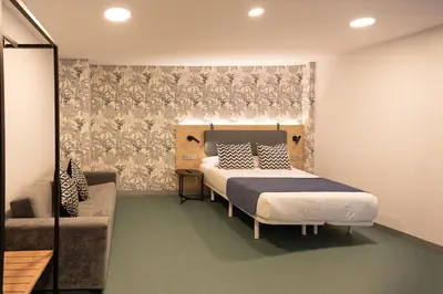 Cama o camas de una habitación en RK Farallón Canteras