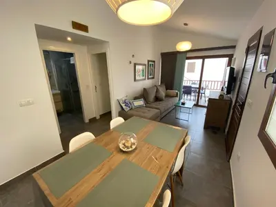 Zona de estar de Balandros Apartment, nice beach, wifi, confortable