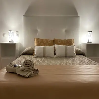 Cama o camas de una habitación en Piso de 2 habitaciones a 200 metros de la playa