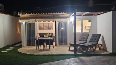 Un patio o zona al aire libre en Bungalow Tauro