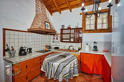 Una cocina o zona de cocina en Finca OASIS Fataga