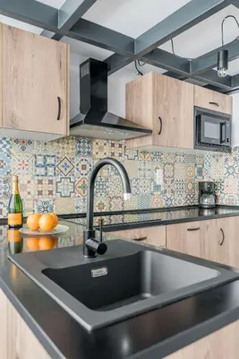 Una cocina o zona de cocina en Open Sea Suites