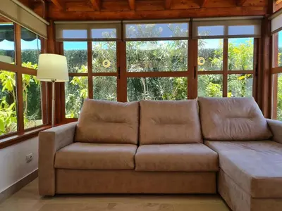 Zona de estar de Las Tartanas Two Bedroom Bungalow