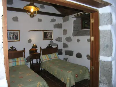 Cama o camas de una habitación en Vivelorural - La Casita de Andrés 1 en Agüimes