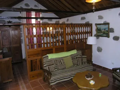 Zona de estar de Vivelorural - La Casita de Andrés 1 en Agüimes