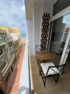 Un balcón o terraza de Beach balcony lounge