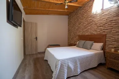 Cama o camas de una habitación en El Recoveco de La Solana