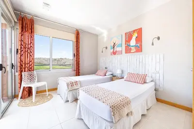 Cama o camas de una habitación en Vista Golf 12 by CanariasGetaway