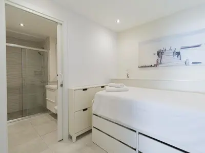 Cama o camas de una habitación en Sol Suites Puerto Rico